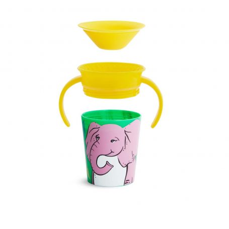 Munchkin Miracle 360 Degrees Deco Trainer Cup Κύπελλο 6m+ 177ml - Elephant