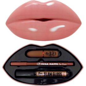 W7 Cosmetics Kiss Kit Bare It All Lipstick, Lip Gloss & Lip Pencil - W7 MakeUp