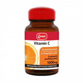 Lanes Vitamin C με Βιοφλαβονοειδή Σταδιακής Αποδέσμευσης 1000mg 30 Ταμπλέτες