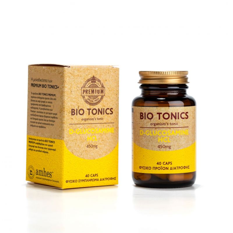 Bio Tonics Premium+ D-Glucosamine HCL 450mg 40caps