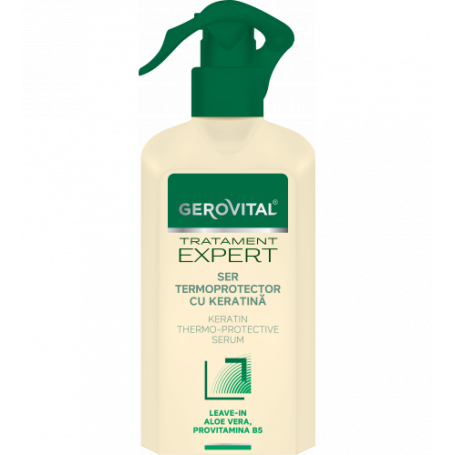Gerovital Ενυδατικός Ορός Μαλλιών με Κερατίνη - Thermoprotective Serum 150ml