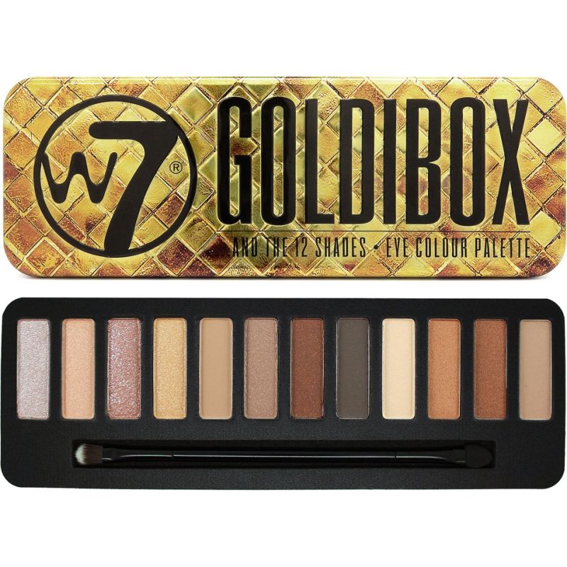 W7 Goldibox Eyeshadow Tin Eye Colour Palette 15,6gr