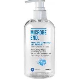 Microbe End Αντισηπτικό Gel Χεριών 70° Αιθυλική Αλκοόλη 500ml - Medisei
