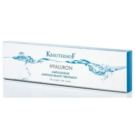 Krauterhof Hyaluron 14ημερη Θεραπεία Ομορφιάς για Ενυδατωμένη & Λεία Επιδερμίδα, 14 x 2ml