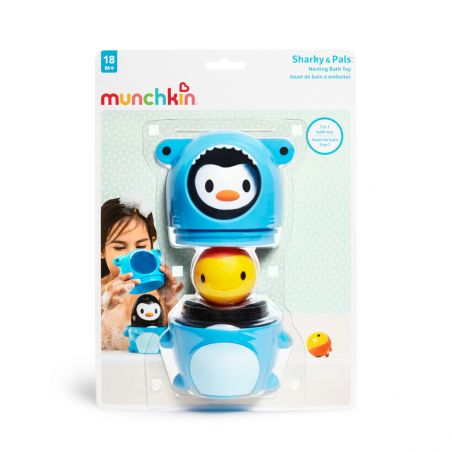 Munchkin Nesting Bath Toy - Μπουγελόφατσες 3τμχ