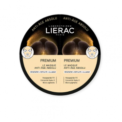 Lierac Premium The Mask Absolute Anti-Aging Μάσκα Προσώπου με Ολοκληρωμένη Αντιγηραντική Δράση, 2x6ml - Lierac