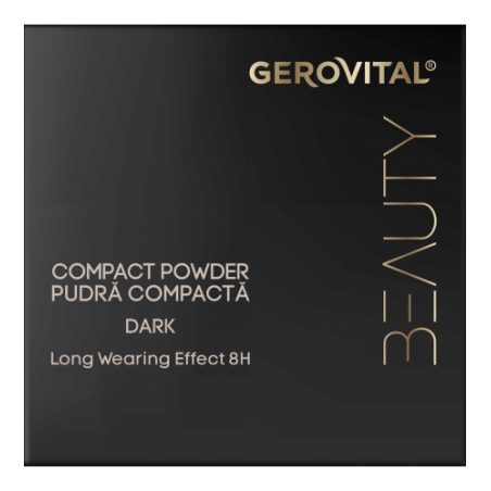 Gerovital Beauty Compact Powder Dark 10g Πούδρα Dark