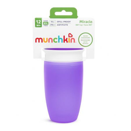 Munchkin Παιδικό Κύπελλο Miracle 360 Sippy Cup σε Μωβ Χρώμα 12m+, 296ml