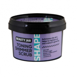 Beauty Jar Shape TONING SHIMMER Scrub Τόνωσης Mε Shimmer Κατά Της Κυτταρίτιδας 360gr