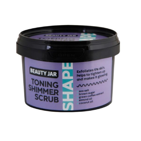 Beauty Jar Shape TONING SHIMMER Scrub Τόνωσης Mε Shimmer Κατά Της Κυτταρίτιδας 360gr