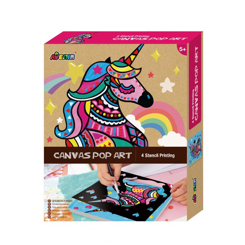 Avenir Canvas Pop Art-Unicorn 3+