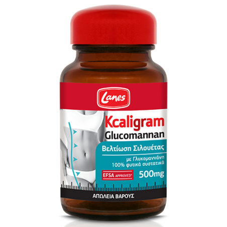 Lanes Kcaligram Glucomannan 500mg 60 κάψουλες