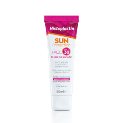 Heremco Histoplastin Sun Protection Face Cream To Powder SPF30+ Αντηλιακή Κρέμα Προσώπου Χωρίς Χρώμα 50ml - Heremco