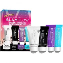 Glamglow Set Instant Celebrity Skin Masking Σετ Μάσκες Προσώπου για Βαθύ Καθαρισμό, Τόνωση, Ενυδάτωση & Λάμψη, 4 pcs - GlamGlow