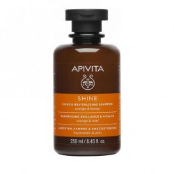 Apivita Σαμπουάν Λάμψης Και Αναζωογόνησης Με Πορτοκάλι & Μέλι 250ml - Apivita