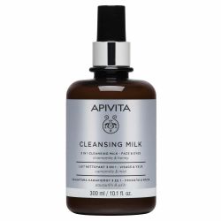 Apivita Cleansing Milk Γαλάκτωμα Καθαρισμού 3 Σε 1 Για Πρόσωπο & Μάτια Με Χαμομήλι & Μέλι 300ml - Apivita
