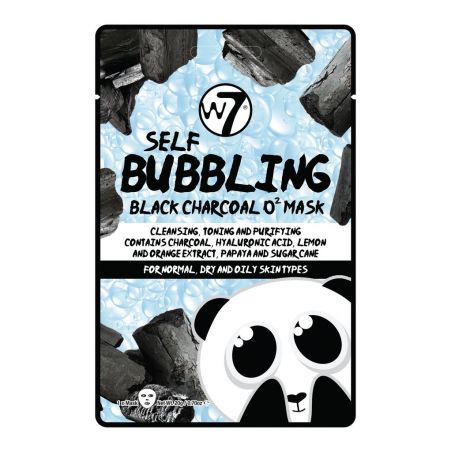 W7 Cosmetics Self Bubbling Black Charcoal O2 Face Mask 20gr