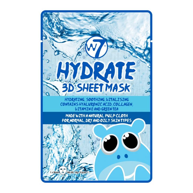 W7 Cosmetics Hydrate 3D Sheet Face Mask 10gr