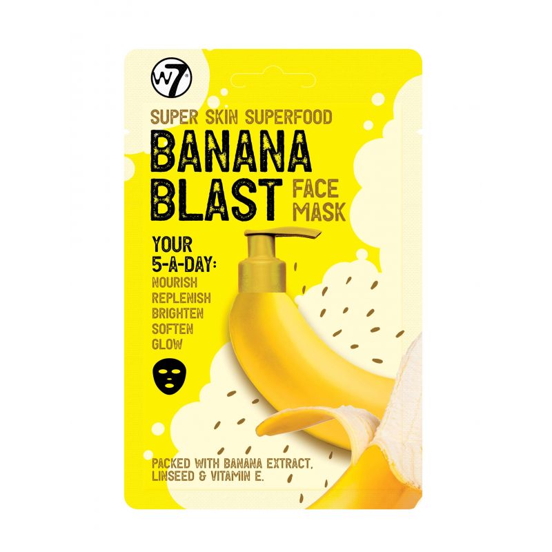 W7 Cosmetics Super Skin Superfood Banana Blast Mask 18gr