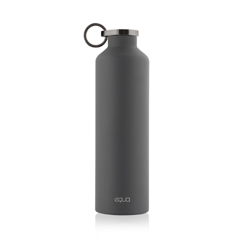 Equa Dark Grey Stainless Steel Bottle 680ml