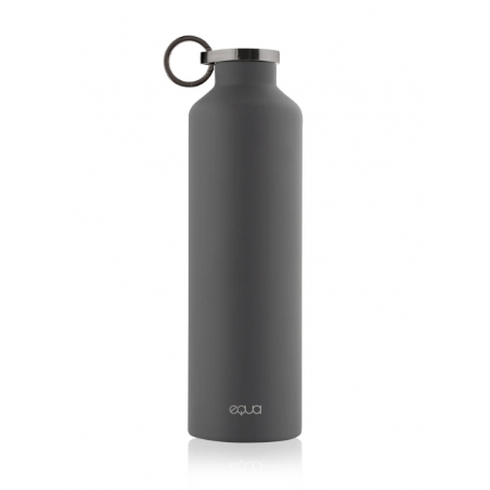 Equa Dark Grey Stainless Steel Bottle 680ml