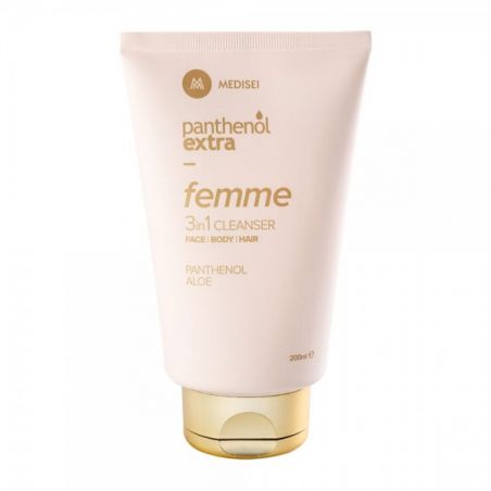 Panthenol Extra Femme 3 in 1 Cleanser Face Body Hair Καθαριστικό για Πρόσωπο, Σώμα & Μαλλιά, 200ml