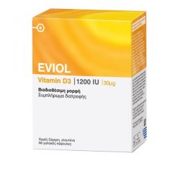 Eviol Vitamin D3 1200iu 30μg 60 μαλακές κάψουλες - Eviol