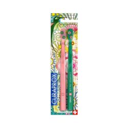 Curaprox Summer Edition CS5460 Toothbrush Εξαιρετικά Μαλακή Οδοντόβουρτσα σε Καλοκαιρινά Σχέδια,2τμχ - Curaprox