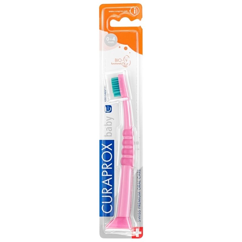 Curaprox Βρεφική Οδοντόβουρτσα 4260 σε Χρώμα Ροζ / Μπλε για 0m+