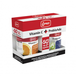 Lanes Promo Vitamin C 1000mg 30 Ταμπλέτες & ProbioAde Προβιοτικά 20 Κάψουλες - Lanes