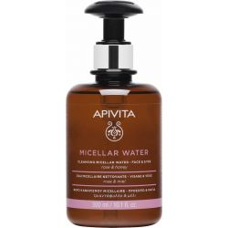 Apivita Micellar Water Για Πρόσωπο & Μάτια Με Τριαντάφυλλο & Μέλι 300ml - Apivita