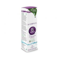 Power of Nature B Complex & Stevia Συμπλήρωμα Διατροφής Συμπλέγματος Βιταμινών B με Στέβια 20 αναβράζοντα δισκία - Power Health