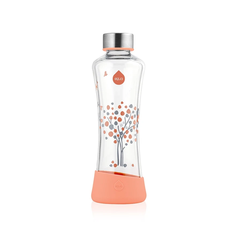 Equa Μπουκάλι Νερού Peach Tree Glass Bottle 550ml