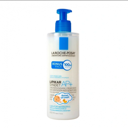 La Roche Posay Lipikar Syndet AP+ Cream 400ml Κρέμα καθαρισμού για ατοπικό δέρμα