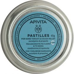 Apivita Pastilles Για Τον Λαιμό Με Ευκάλυπτο & Πρόπολη 45gr